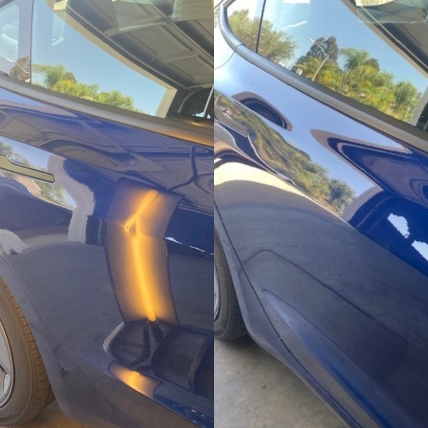 Paintless Door Ding Repair 2020 Tesla Model 3